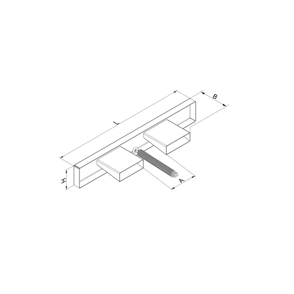 Produktabbildung Nr. 2: Eichinger® Gabelzinken-Schutzbalken 1000 mm, rot-weisse Warnmarkierung, feuerverzinkt