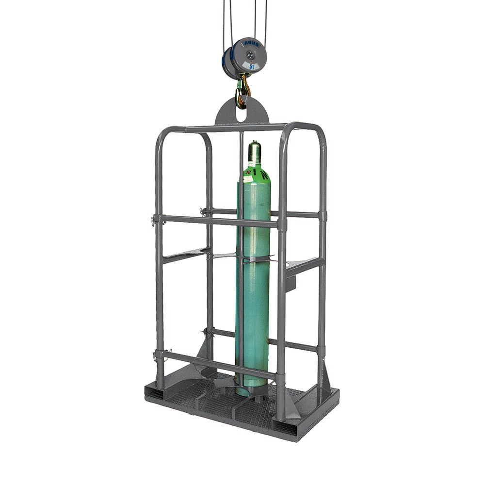 Produktabbildung: Eichinger® Gasflaschenkorb, 6 Flaschen ø 250 mm, anthrazitgrau