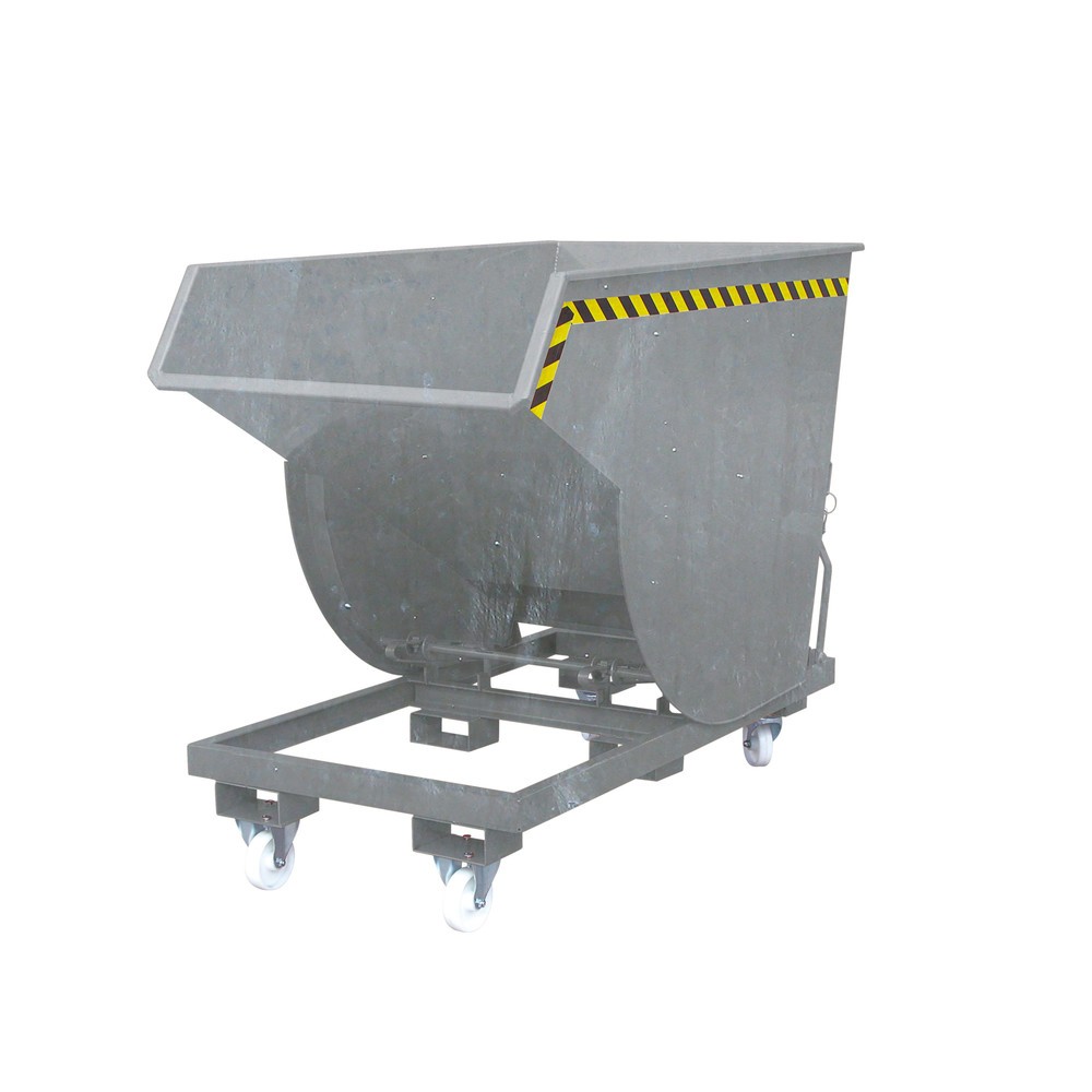 Produktabbildung: Eichinger® Kippbehälter in hoher Bauhöhe, 2000 kg, 400 Liter, feuerverzinkt