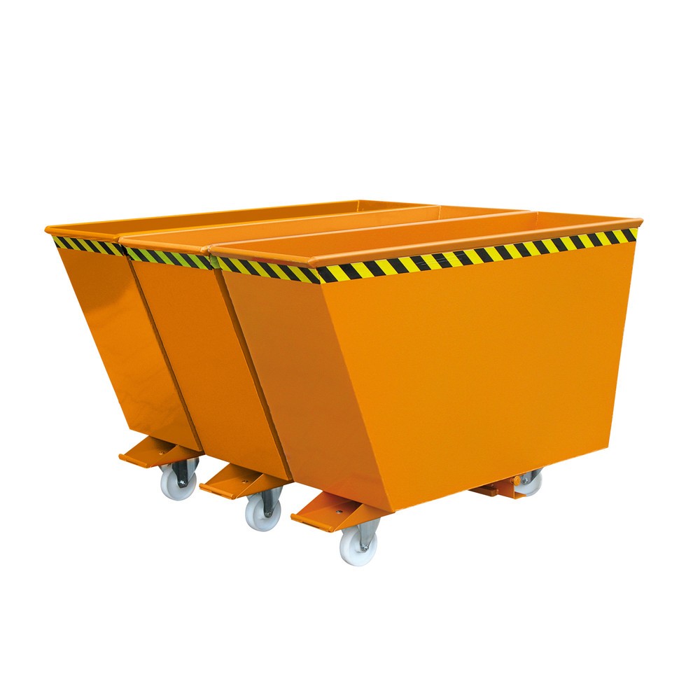 Produktabbildung: Eichinger® Kippbehälter  Sortiersystem 2in1 oder "3in1", 2x900 Liter, reinorange