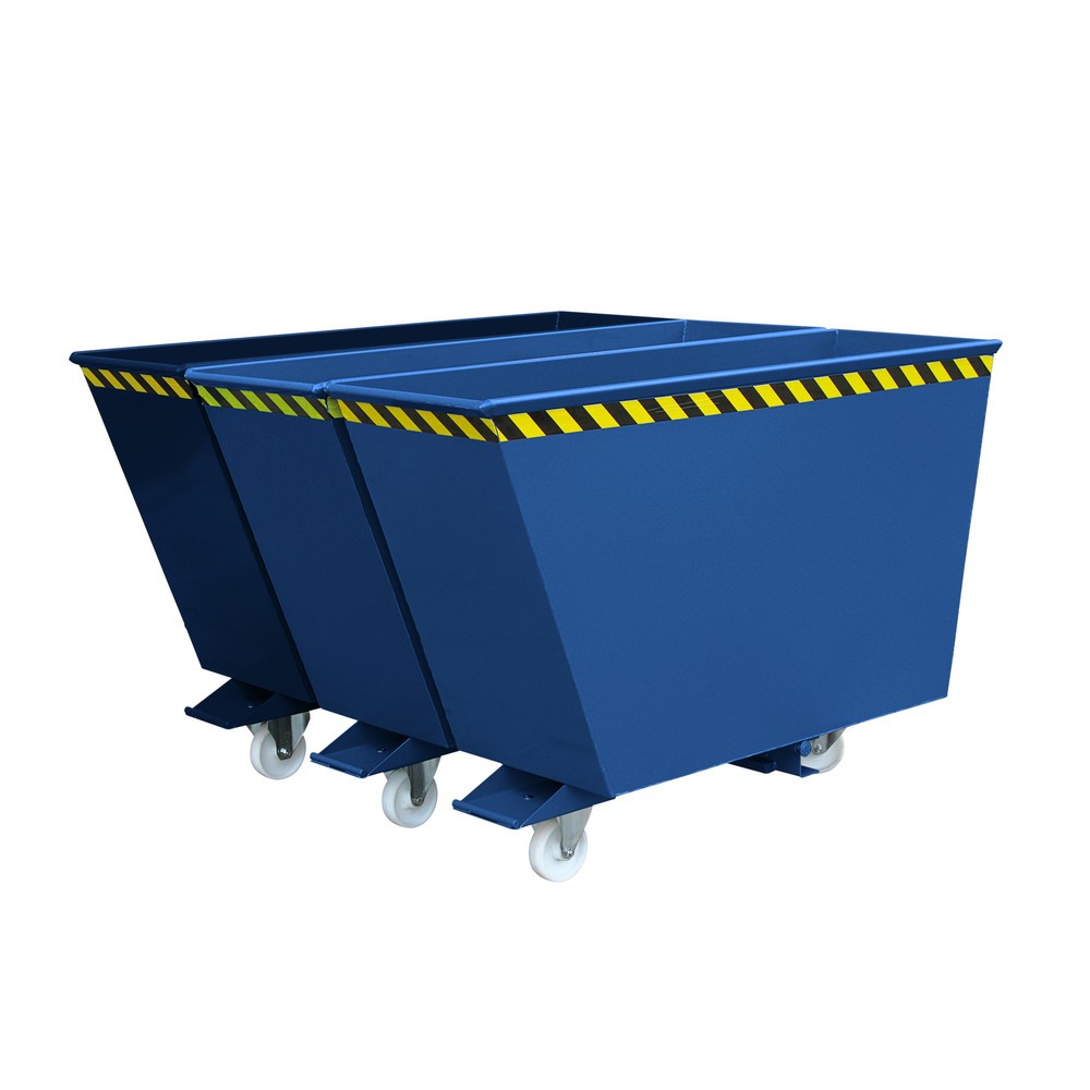 Produktabbildung: Eichinger® Kippbehälter  Sortiersystem 2in1 oder "3in1", 3x600 Liter, enzianblau