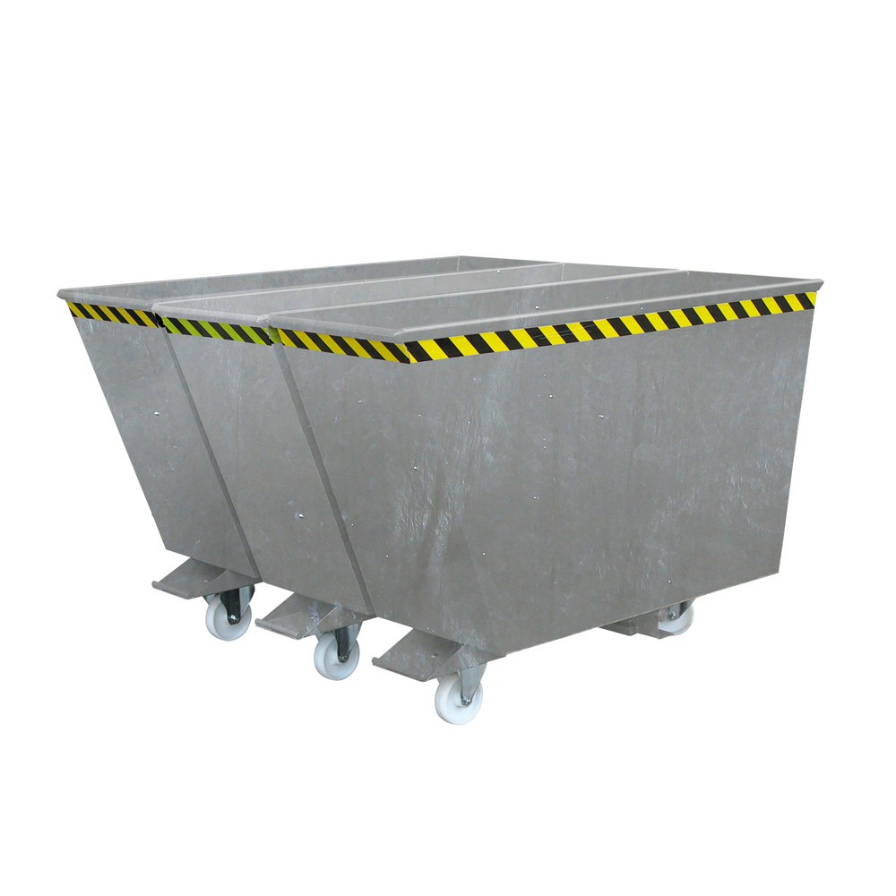 Produktabbildung: Eichinger® Kippbehälter  Sortiersystem 2in1 oder "3in1", 2x900 Liter, feuerverzinkt