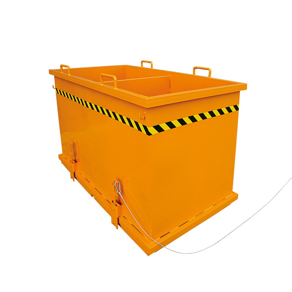 Produktabbildung: Eichinger® Klappbodenbehälter Sortiersystem, 2x900 LIter reinorange