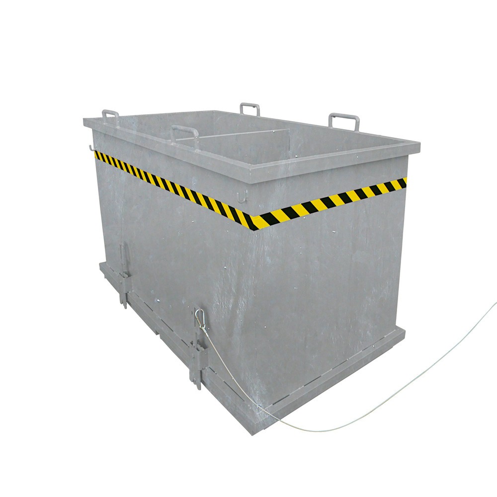 Produktabbildung: Eichinger® Klappbodenbehälter Sortiersystem, 3x600 LIter feuerverzinkt
