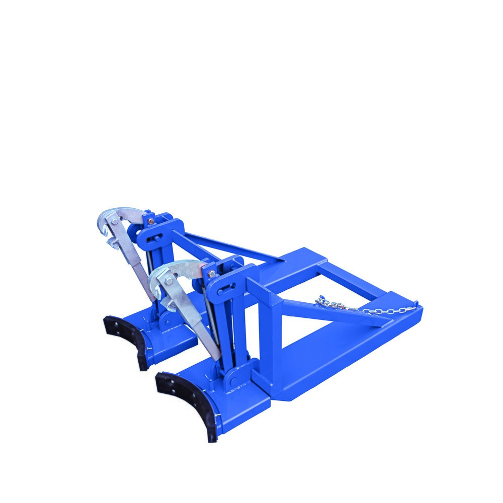 Produktabbildung Nr. 1: Eichinger® Lève-fûts pour fûts en acier et plastique, 2 x fûts, bleu gentiane
