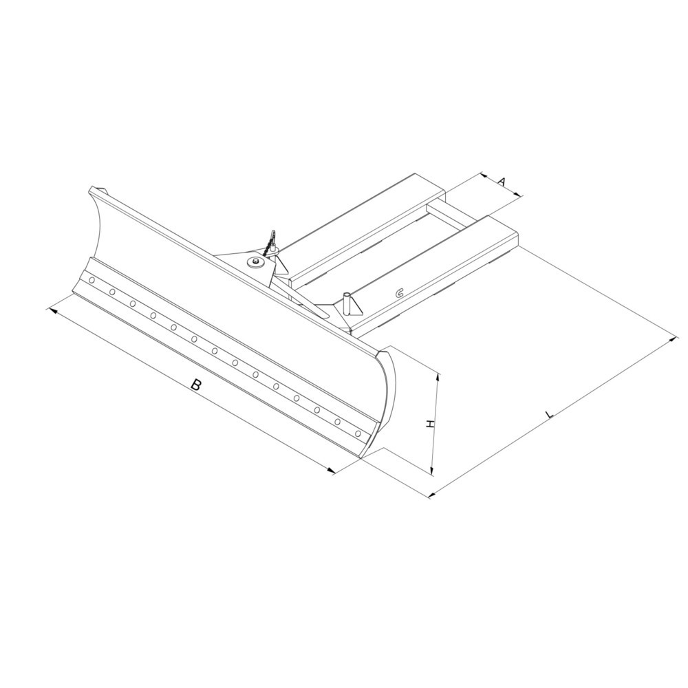 Produktabbildung Nr. 3: Eichinger® Pelle chasse-neige, largeur de lame 1 500 mm orangé pur, acier