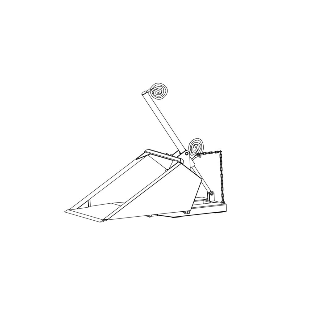 Produktabbildung Nr. 3: Eichinger® Pelle godet avec basculement hydraulique, 1 000 kg, 500 litres, gris anthracite