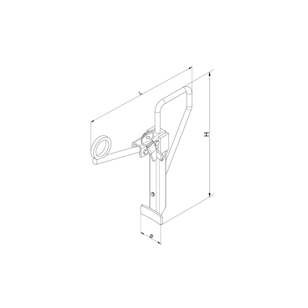 Produktabbildung Nr. 2: Eichinger® Pince à fûts pour grue, 1 fût bleu gentiane