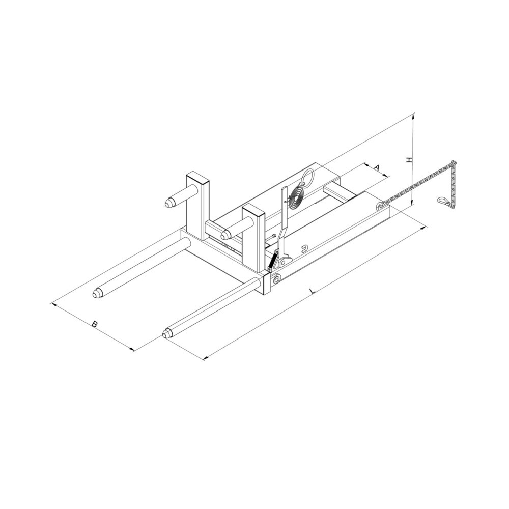 Produktabbildung Nr. 2: Eichinger® Pince à retourner les fûts, 1 x fût bleu gentiane