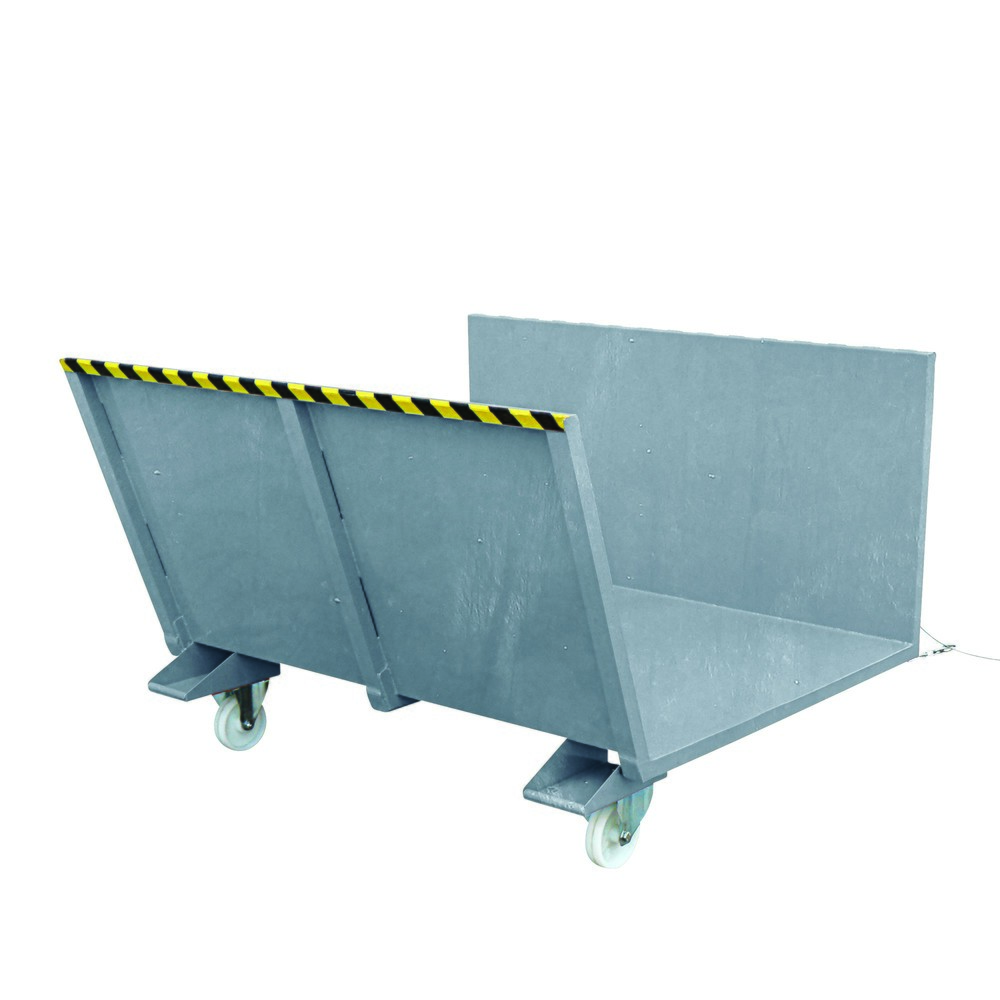 Illustration du produit: Eichinger® Plate-forme de collecte de bois long avec rampes latérales, 500 kg galvanisé à chaud