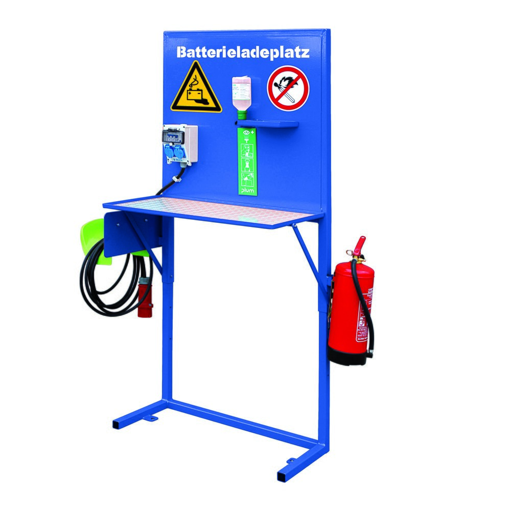 Illustration du produit: Eichinger® Poste de charge conforme GroLa BG et à la fiche d'information VdS 2259, 2116.1 bleu gentiane