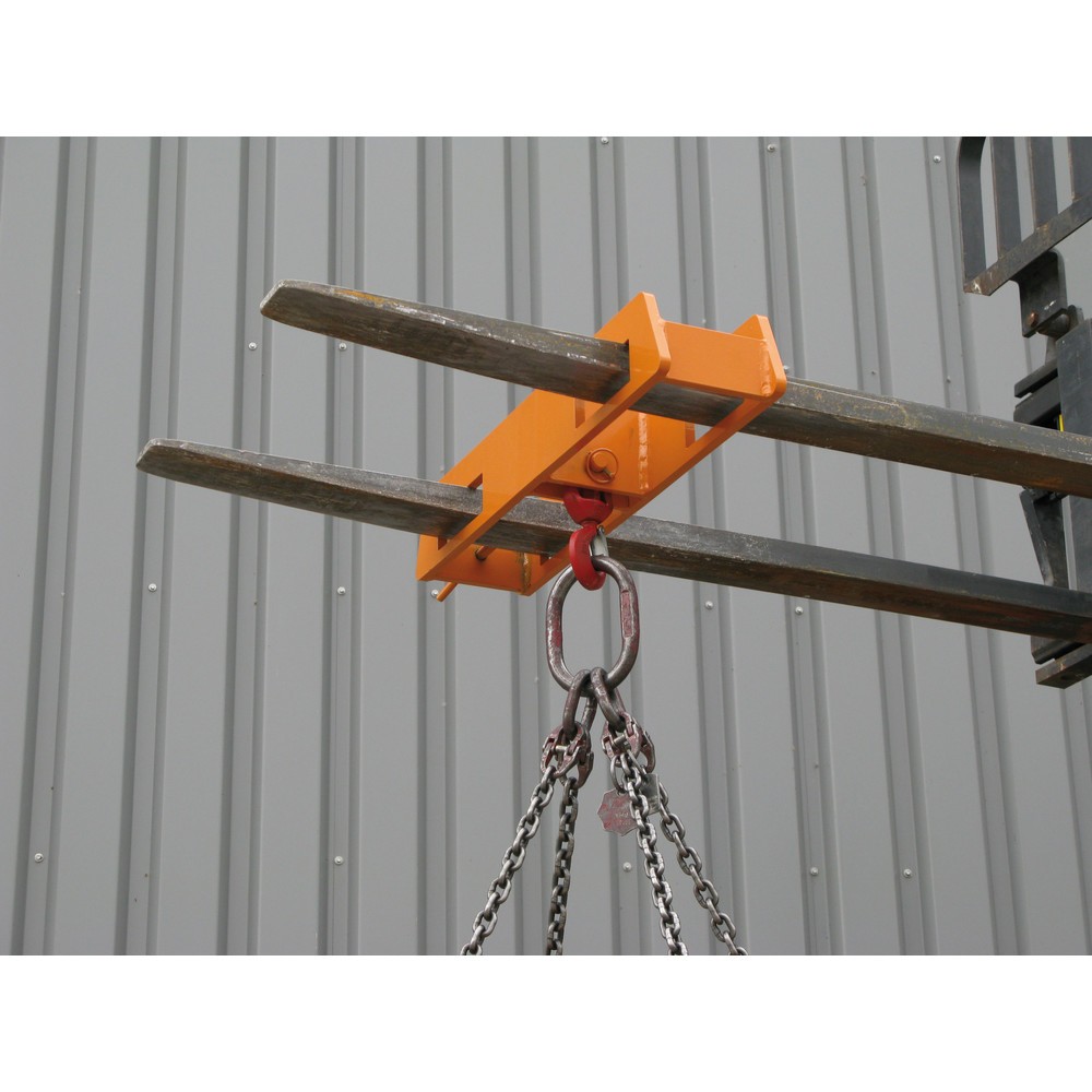 Produktabbildung Nr. 4: Eichinger® Rehausse de chariot pour crochet de levage sur deux bras de fourche, 2 500 kg, bleu gentiane