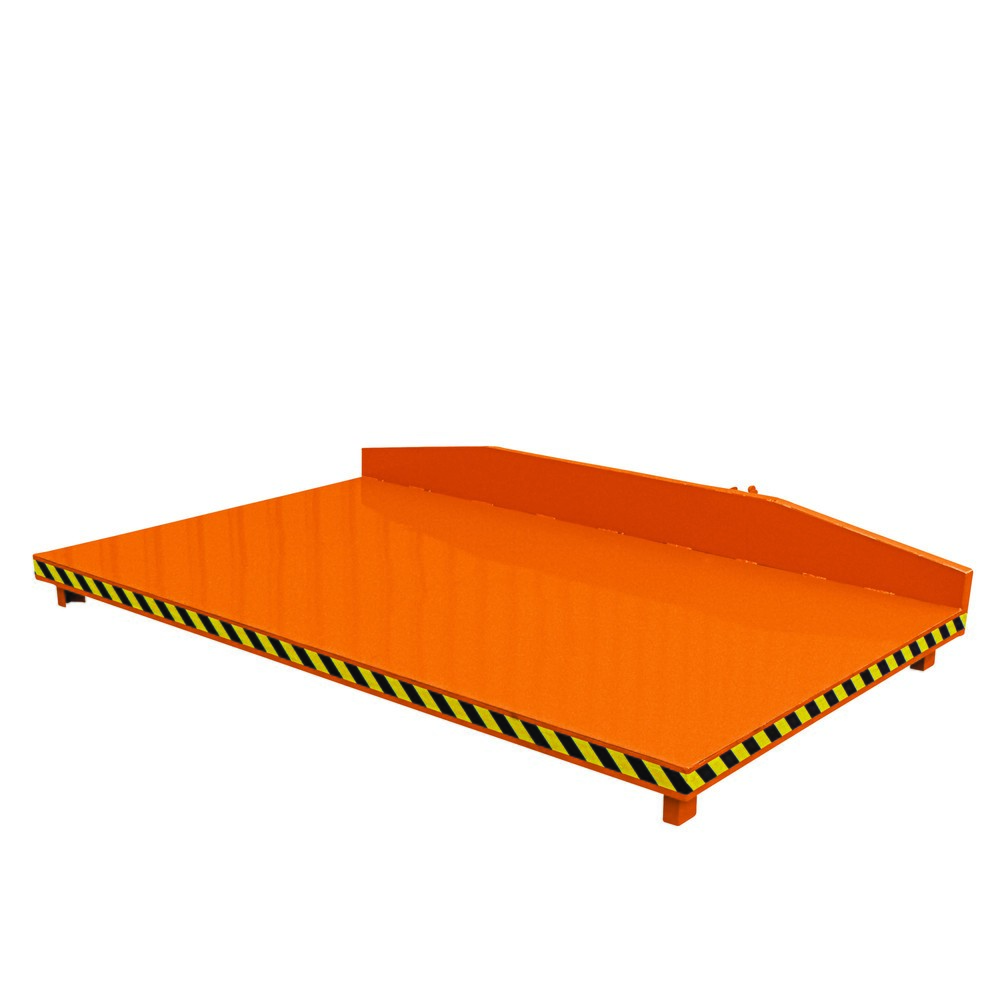 Produktabbildung: Eichinger® Sammelplattform, LxB 2500x1790 mm, reinorange