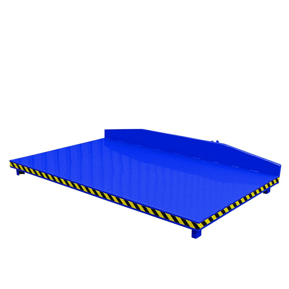 Produktabbildung: Eichinger® Sammelplattform, LxB 3000x1790 mm, enzianblau
