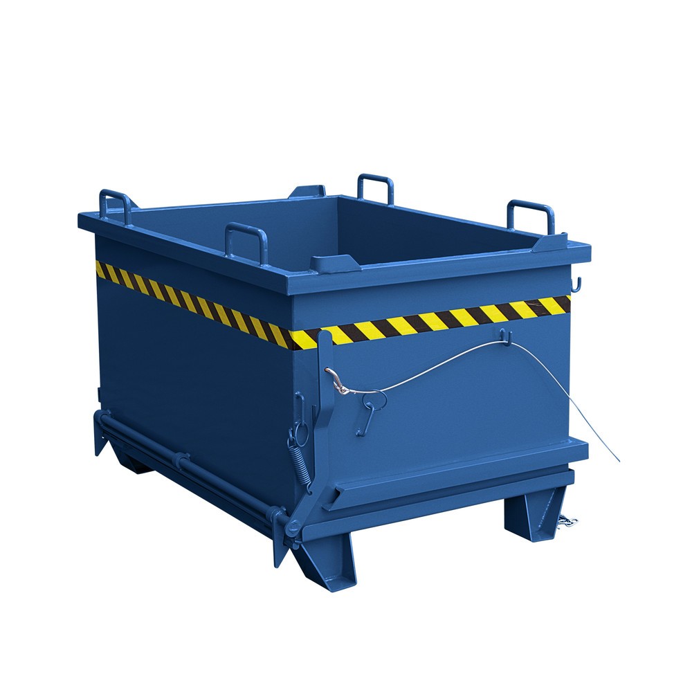 Produktabbildung: Eichinger® Schuttbehälter mit Klappboden, 1000 kg, 300 Liter enzianblau