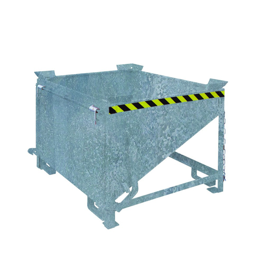 Produktabbildung Nr. 1: Eichinger® Silobehälter mit grossflächiger Schüttklappe, 300 Liter feuerverzinkt
