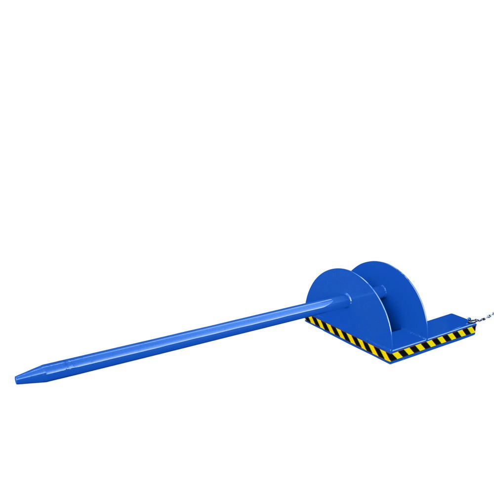 Illustration du produit: Eichinger® Support d’éperon sur bras de fourche 1 000 kg, longueur 2 800 mm, diamètre de l’éperon 85 mm, bleu gentiane
