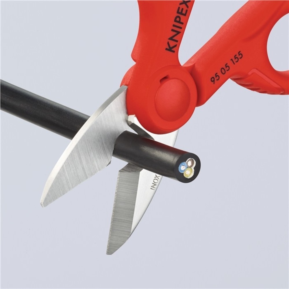 Produktabbildung Nr. 5: Ciseaux pour électricien/artisan longueur 155 mm Gaines bicomposant KNIPEX