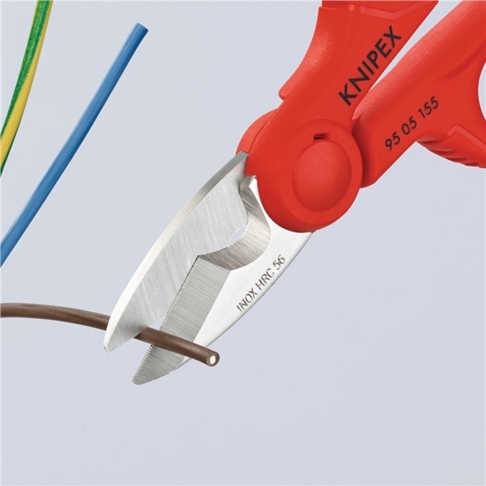 Produktabbildung Nr. 6: Ciseaux pour électricien/artisan longueur 155 mm Gaines bicomposant KNIPEX