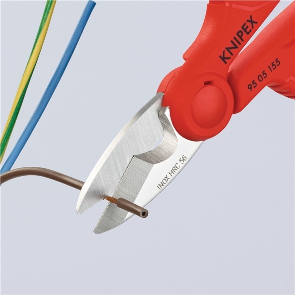 Produktabbildung Nr. 7: Ciseaux pour électricien/artisan longueur 155 mm Gaines bicomposant KNIPEX