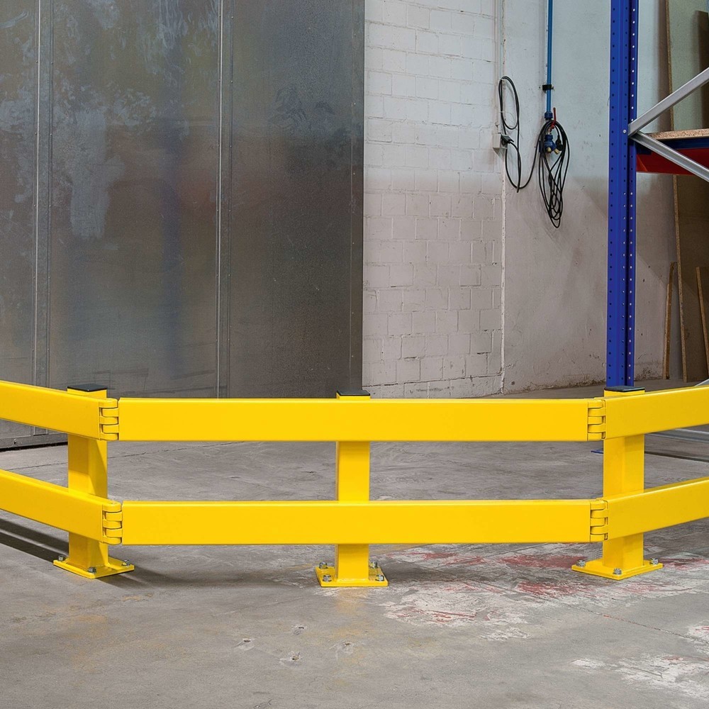 Produktabbildung Nr. 2: Élément de jonction d’angle pour barrière de sécurité C-Profil, revêtu de plastique, jaune