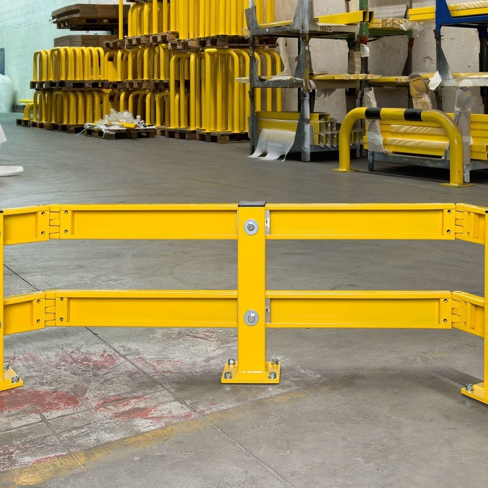 Produktabbildung Nr. 3: Élément de jonction d’angle pour barrière de sécurité C-Profil, revêtu de plastique, jaune