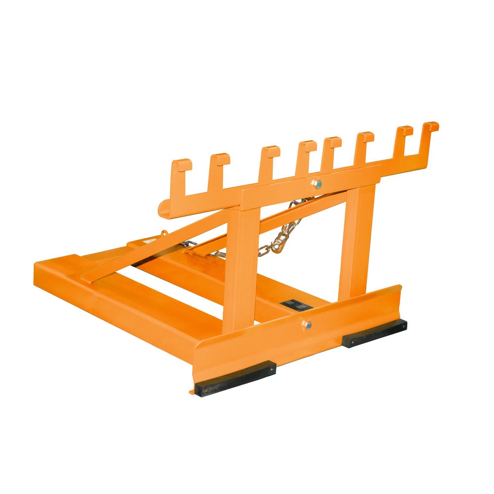 N° de l'image du produit 2 : Élévateur de poubelle Bauer® MH-II, peint, jaune-orange