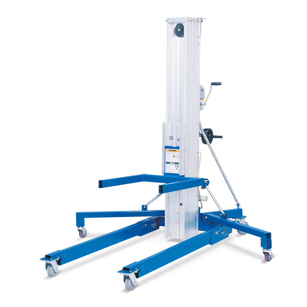 Illustration du produit: Élévateur pour travaux de montage, télescopique, plage d’élévation 150-2 020 mm, capacité de charge 454 kg