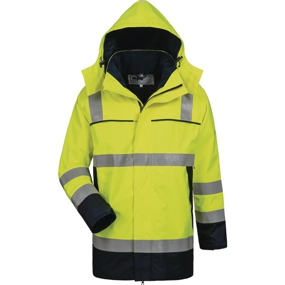 Produktabbildung: ELYSEE Multinorm-Parka Toivo, gelb/marine, Grösse XXL