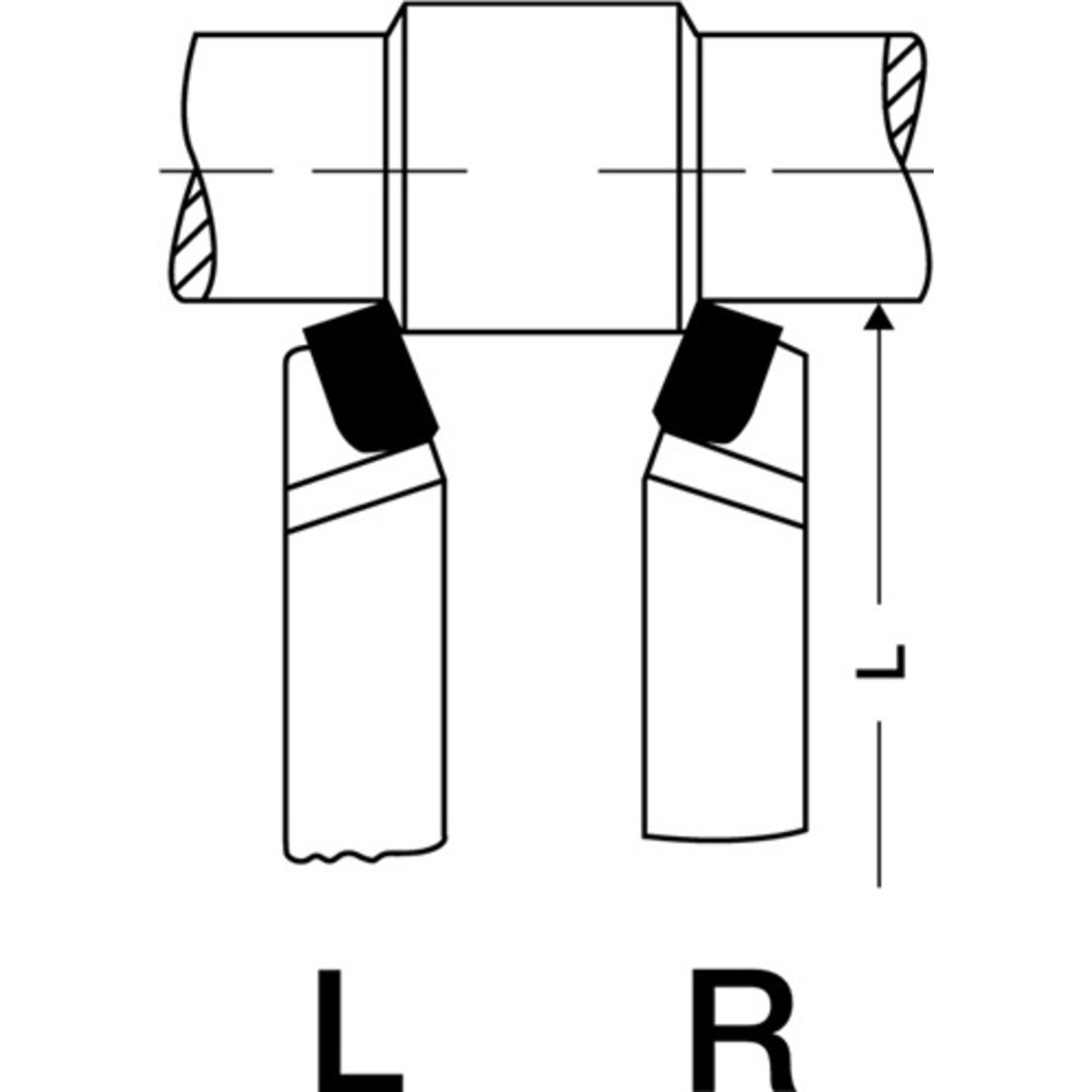 Produktabbildung Nr. 2: Outils à charioter DIN 4971 ISO1 20 x 20 mm à droite droit WILKE