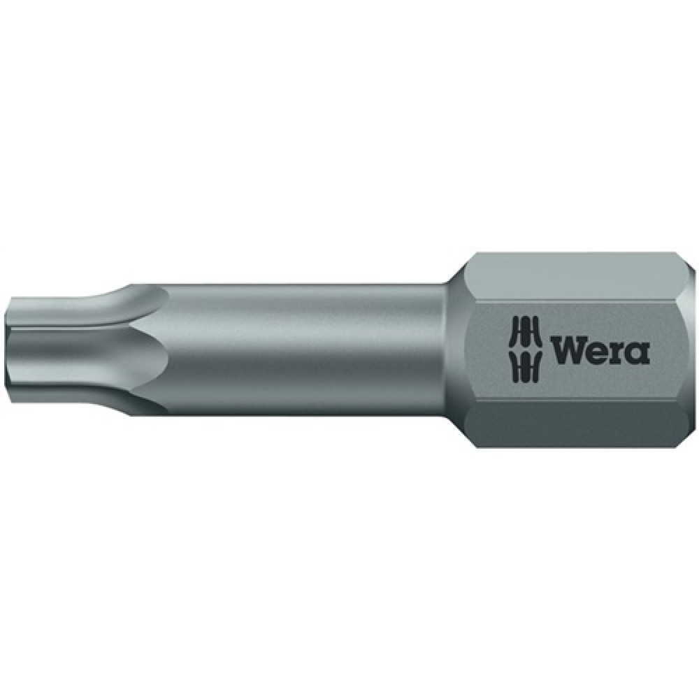 Illustration du produit: Embout 867/1 TZ 1/4 po. T 27 longueur 25 mm zone de torsion, dur tenace WERA