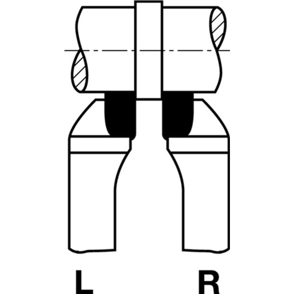Produktabbildung Nr. 2: Outil à charioter les côtés DIN 4980 ISO6 20 x 20 mm à gauche WILKE