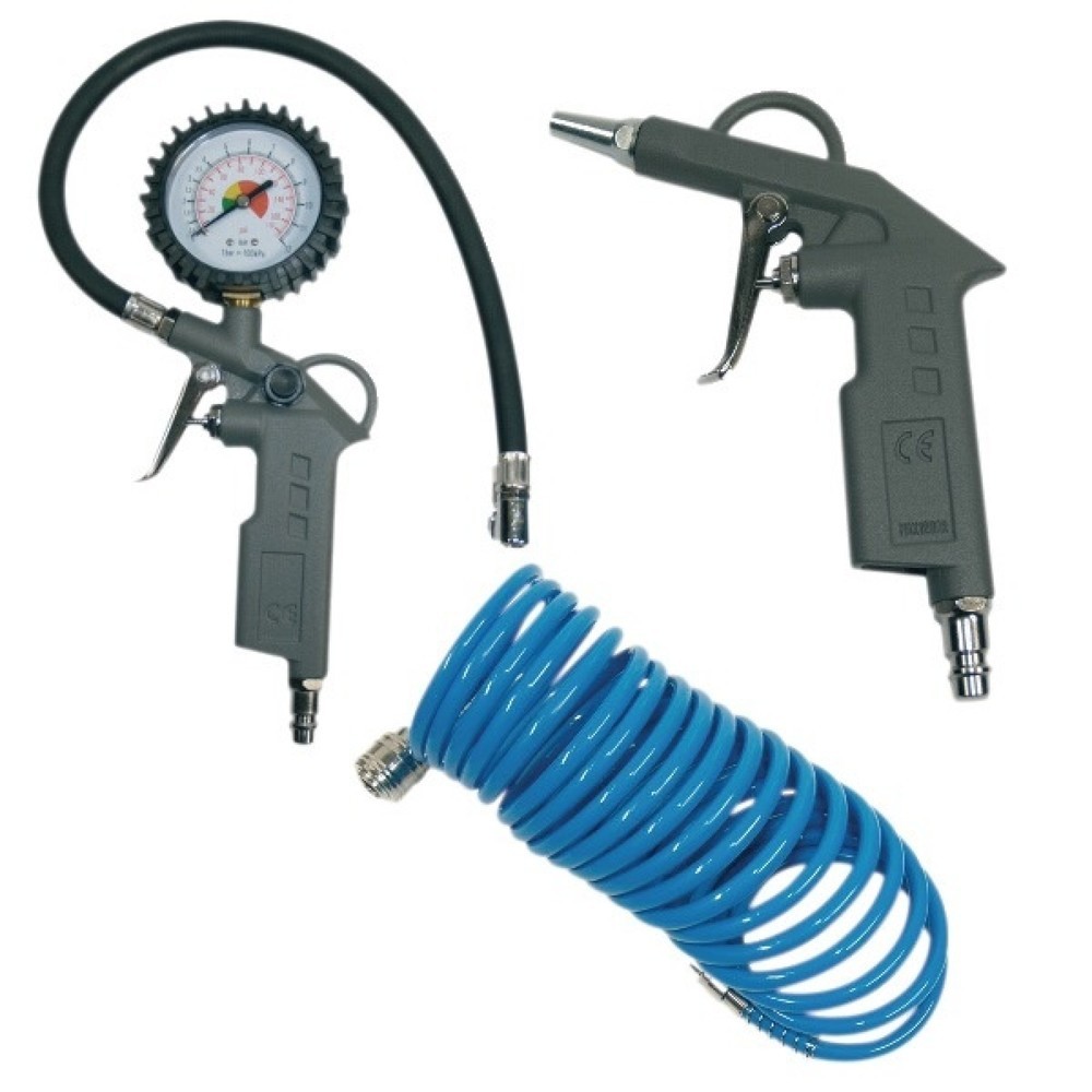 Illustration du produit: Set de pistolets à air comprimé contenu 3 pièces AEROTEC