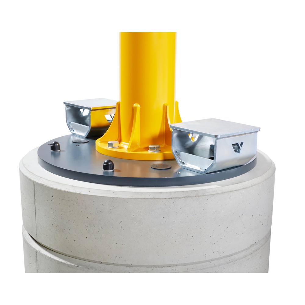 Illustration du produit: Entrées de fourches pour la grue pivotante VETTER, palan électrique à chaîne LIFTKET inclus (ouverture 190x80 mm pour fourches 150x50 mm)