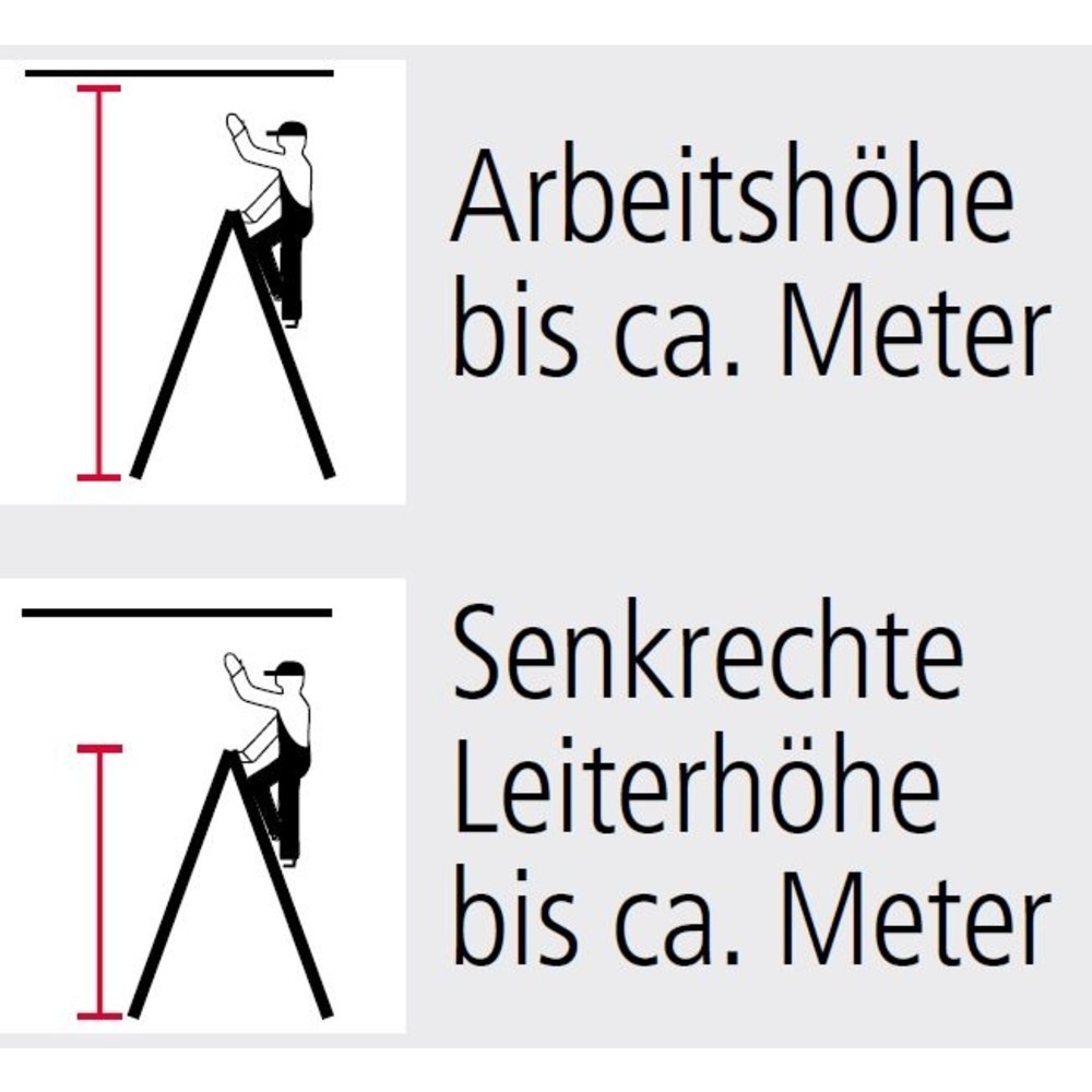Produktabbildung Nr. 2: Échelle à barreaux en aluminium/renforcée en fibres de verre ZARGES, accessible des deux côtés, hauteur de travail 0,60 m