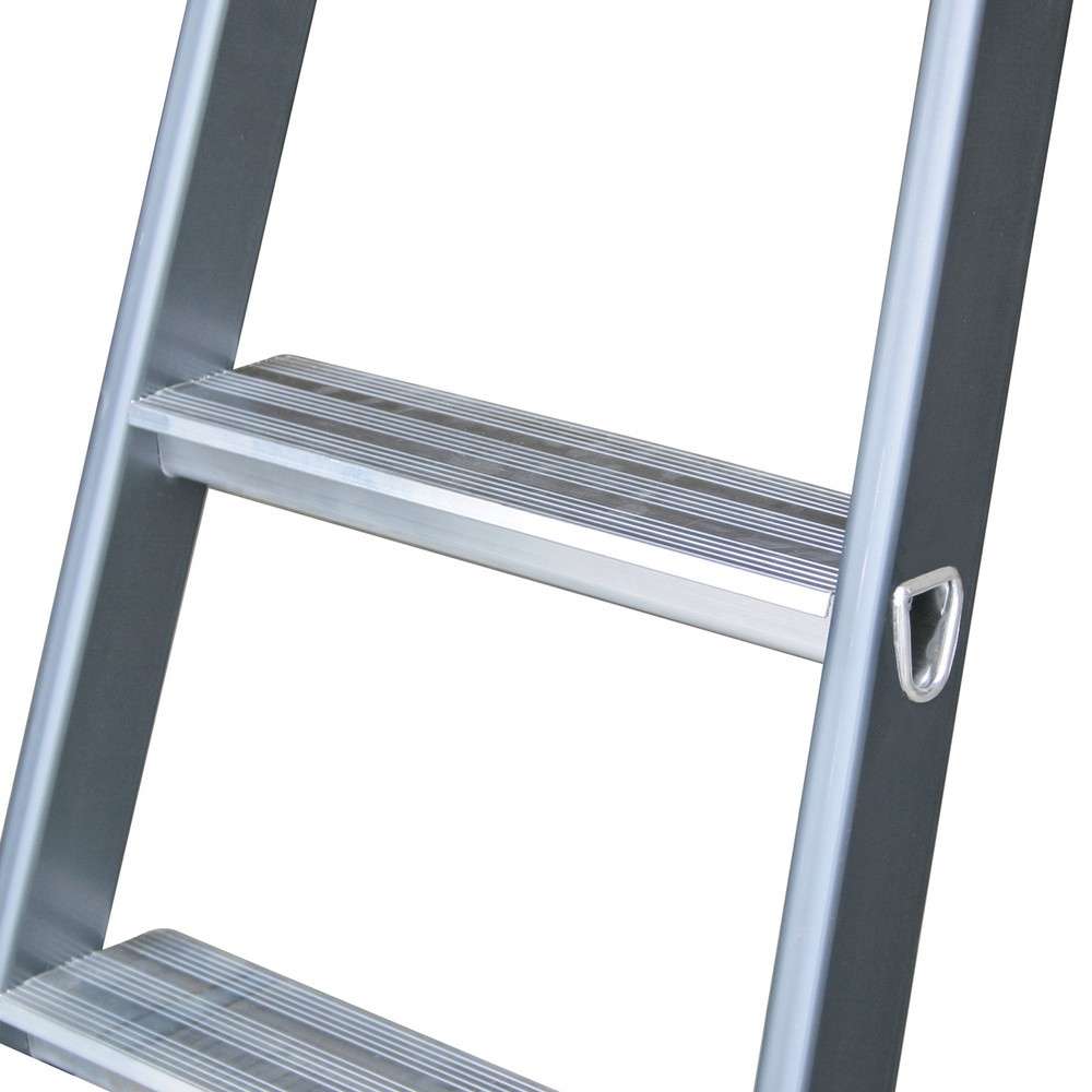 Produktabbildung Nr. 5: Escabeau à marches KRAUSE® , accessible d’un seul côté, aluminium anodisé, hauteur déployée 0,85 m
