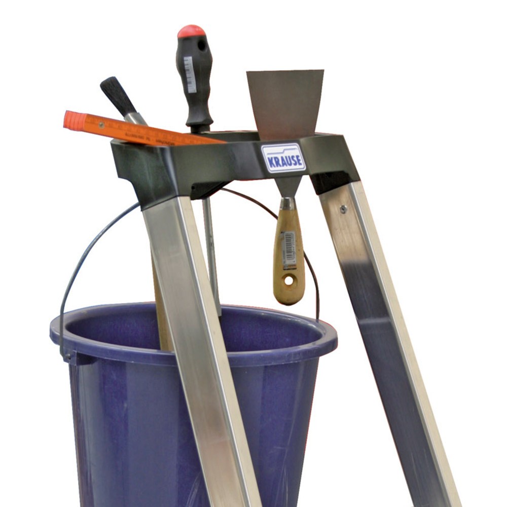Produktabbildung Nr. 6: Escabeau à marches KRAUSE® , accessible d’un seul côté, aluminium anodisé, hauteur déployée 0,85 m