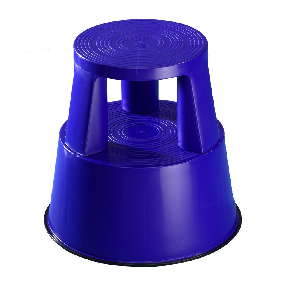 Produktabbildung Nr. 1: Tabouret à roulettes en plastique, capacité de charge de 150 kg, bleu outremer
