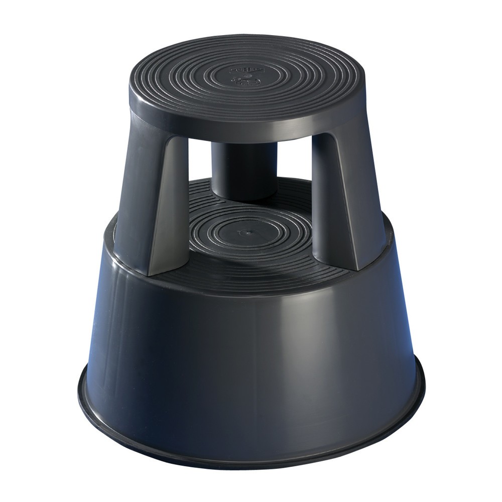 Produktabbildung Nr. 1: Tabouret à roulettes en plastique, capacité de charge de 150 kg, gris basalte