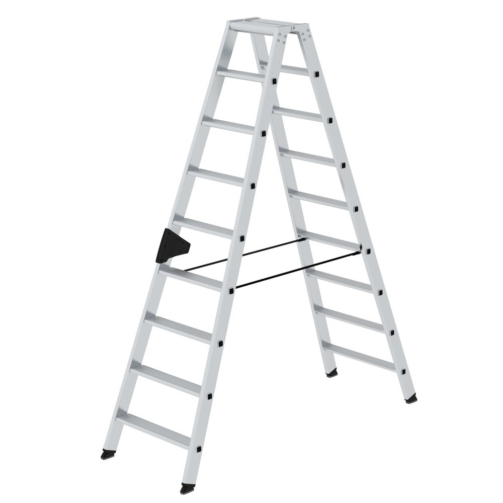 Produktabbildung Nr. 1: Escabeau, 2 côtés piétonnant, 2 x 9 marches