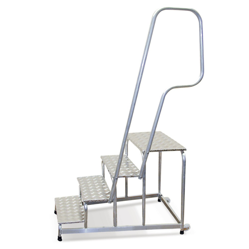 Illustration du produit: Main courante pour escabeau de montage KRAUSE® avec marches grillagées, 1 pce