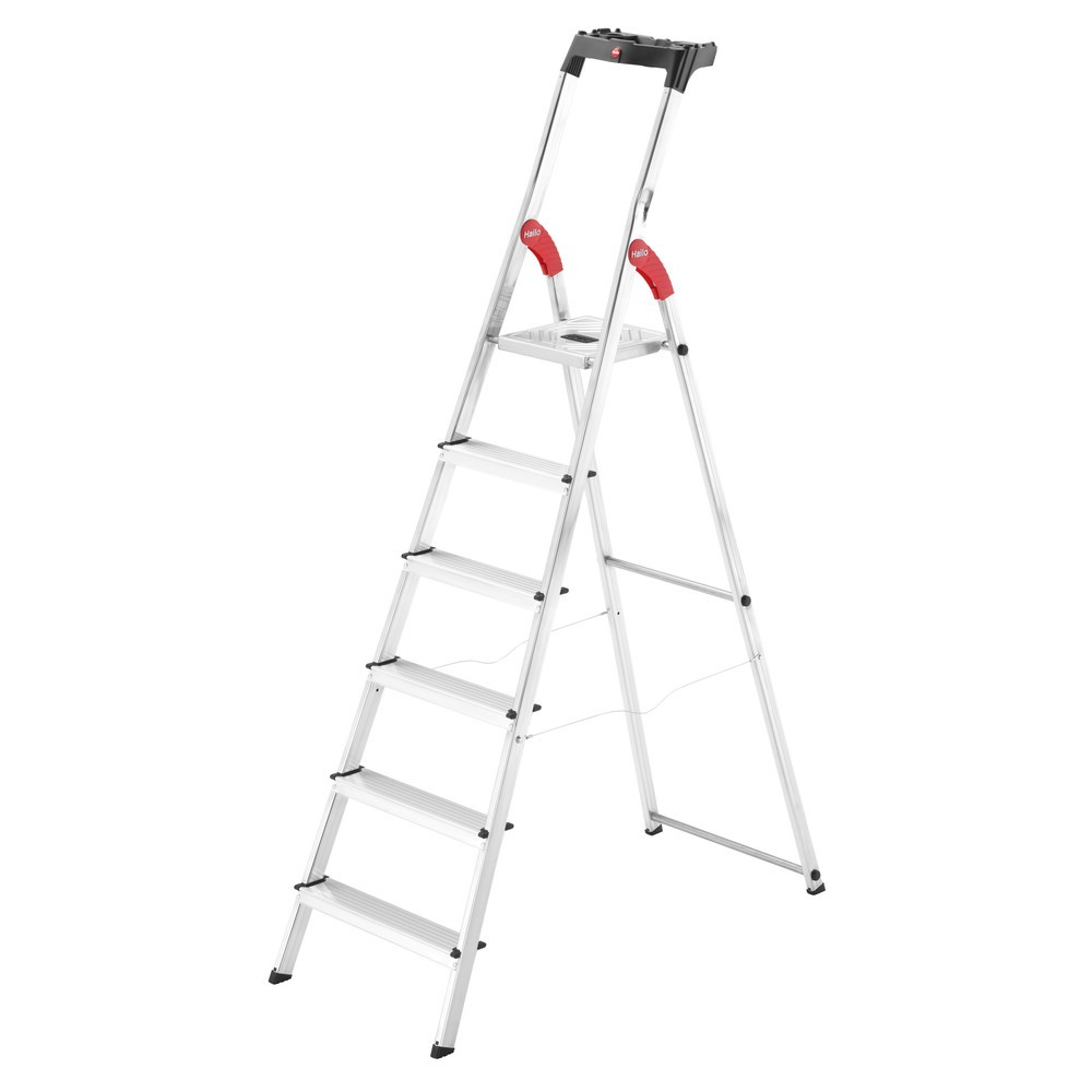 Produktabbildung Nr. 1: Escabeau double à marches Hailo StandardLine, hauteur de travail 1,28 m