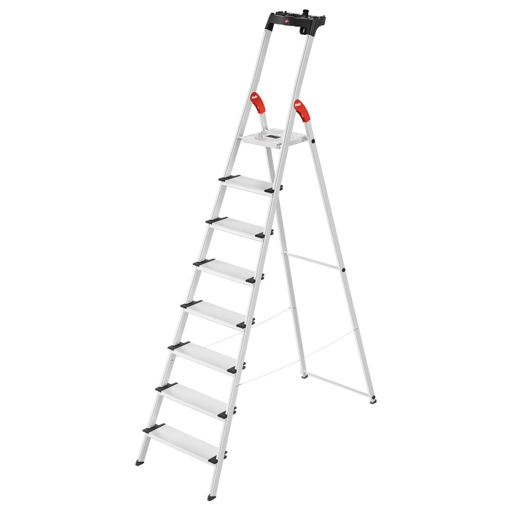 Illustration du produit: Escabeau double à marches Hailo ComfortLine, hauteur de travail 1,72 m