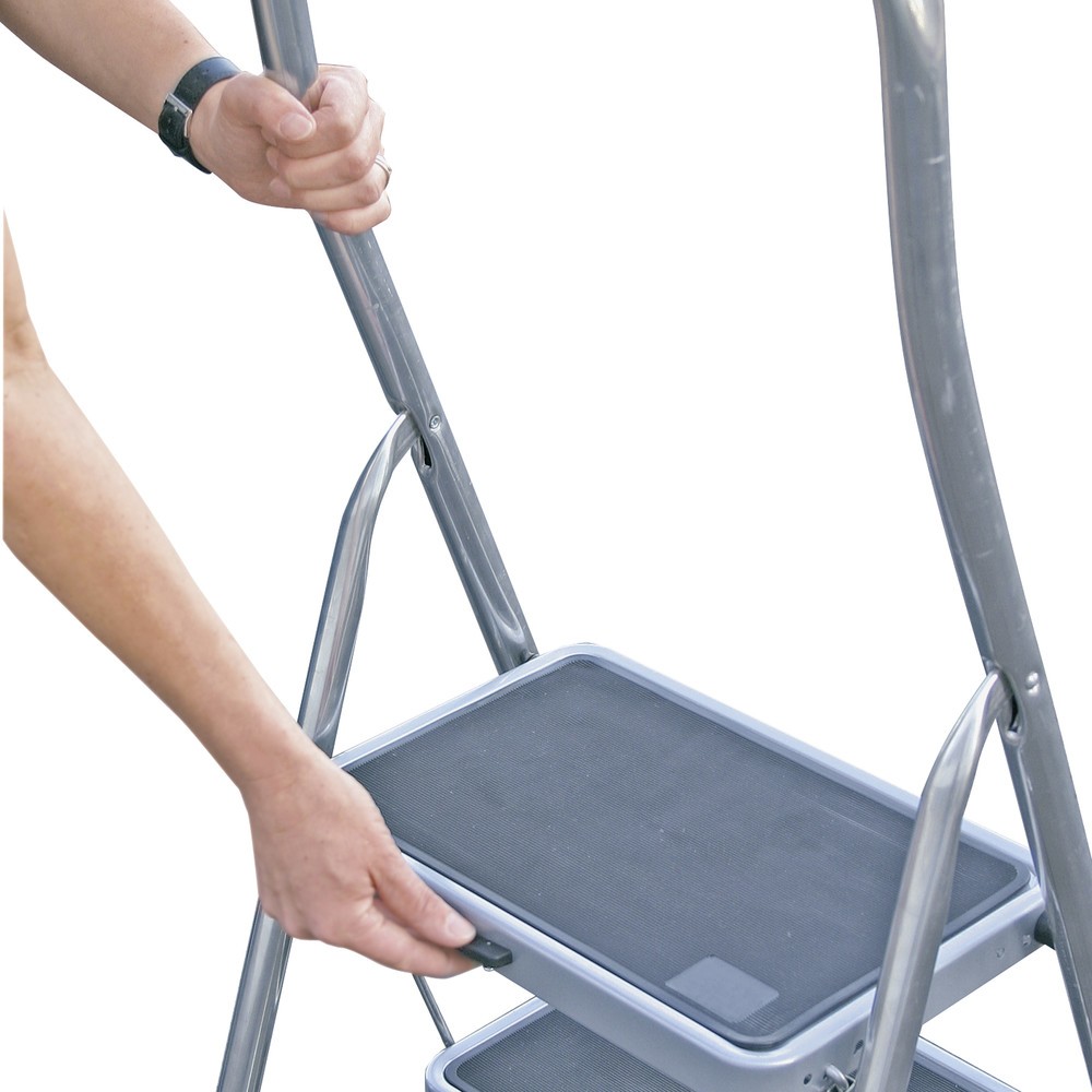Produktabbildung Nr. 2: Escabeau pliant de sécurité KRAUSE® avec arceau haut, hauteur déployée 0,50 m