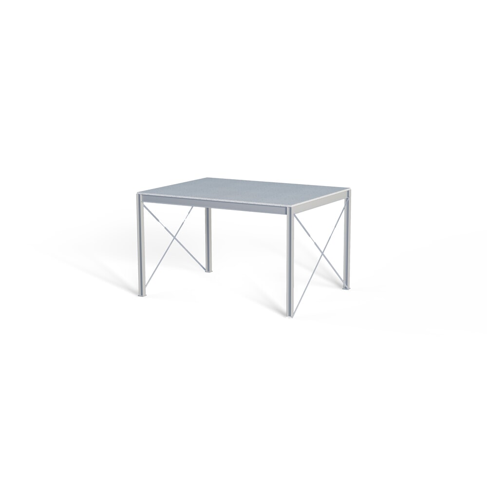 N° de l'image du produit 3 : Estrade pour système de plates-formes de stockage modulaire, sortie par la gauche, gris clair