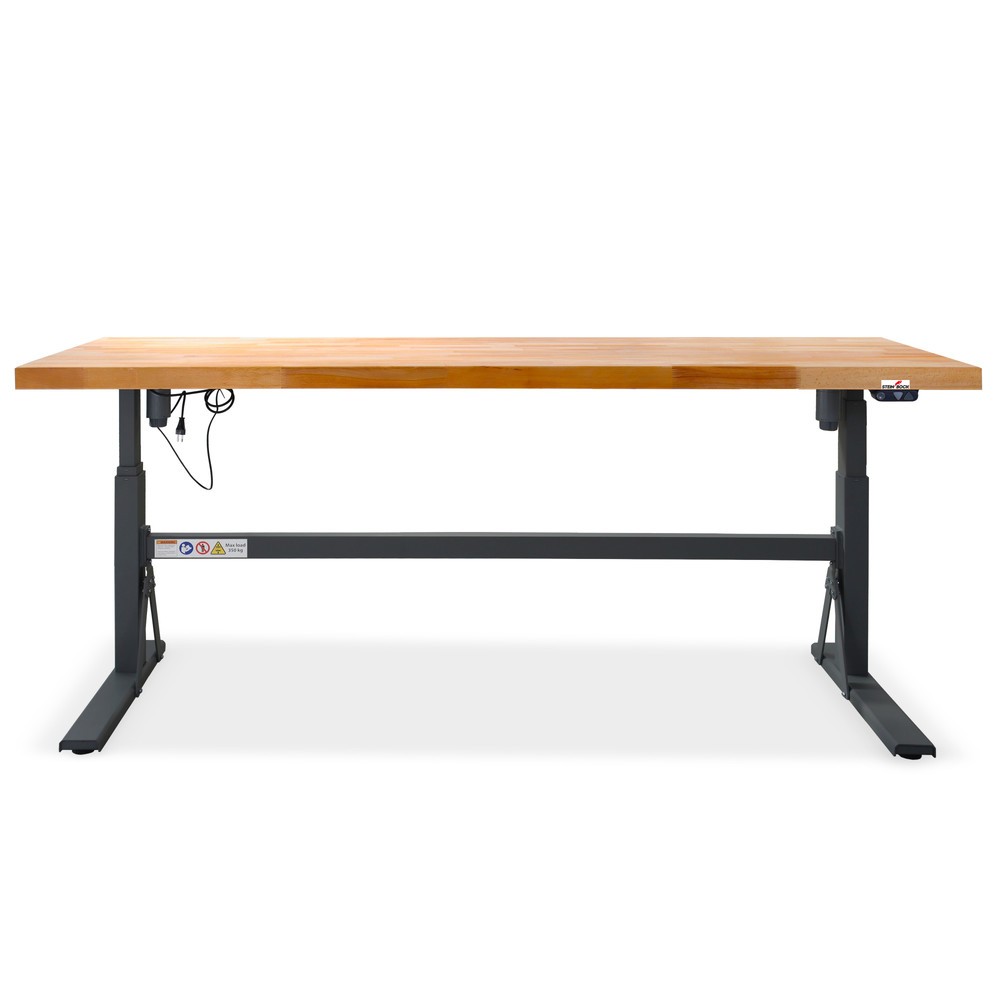 Illustration du produit: Établi électriquement réglable en hauteur e-Adjust Steinbock®, H x l x p 700-1 170 x 2 000 x 750 mm, capacité de charge 350 kg