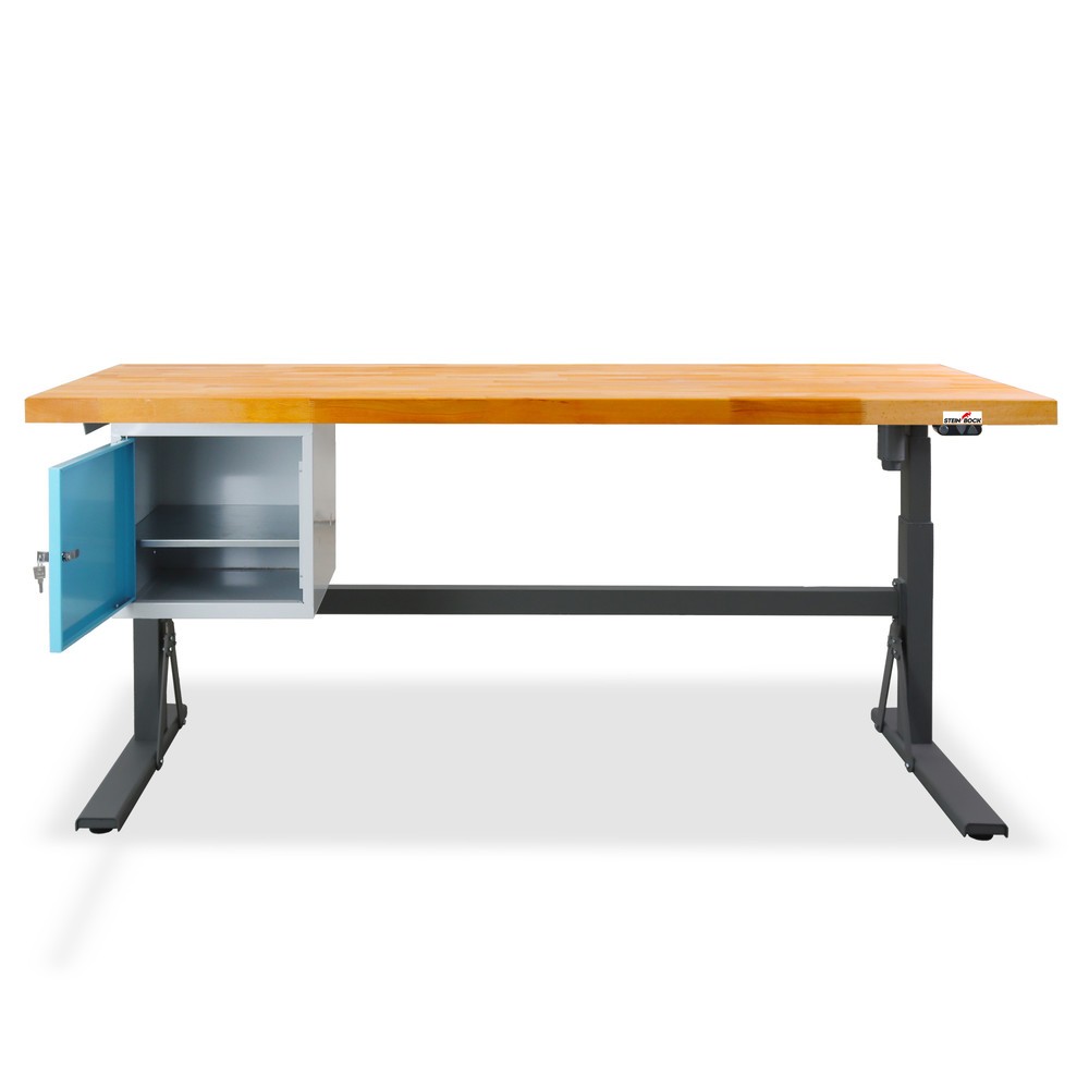 Produktabbildung Nr. 5: Établi électriquement réglable en hauteur e-Adjust Steinbock®, avec caisson sous plateau, H x l x p 700-1 170 x 2 000 x 750 mm, capacité de charge 350 kg