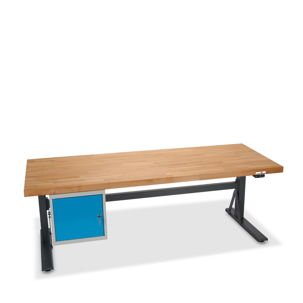 Produktabbildung Nr. 12: Établi électriquement réglable en hauteur e-Adjust Steinbock®, avec caisson sous plateau, H x l x p 700-1 170 x 2 000 x 750 mm, capacité de charge 350 kg