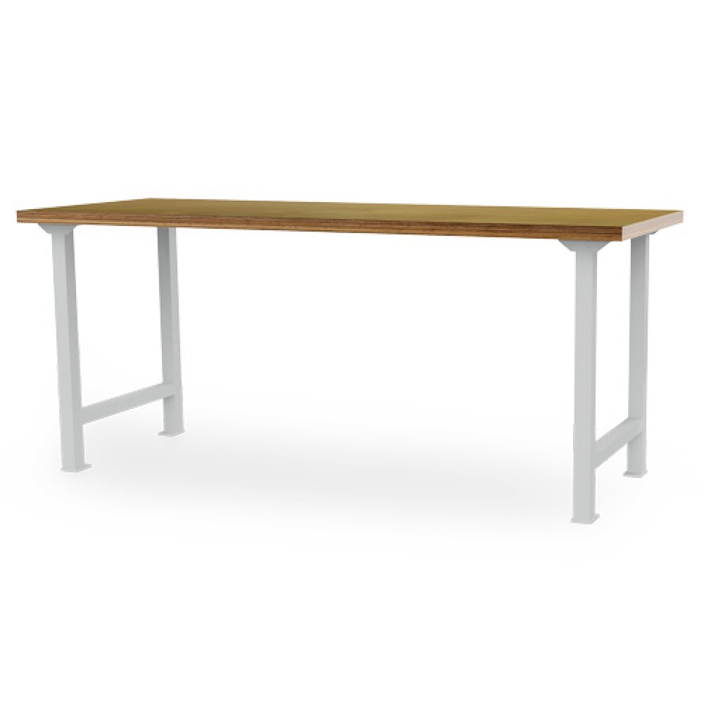 Illustration du produit: Établi en ligne Bedrunka+Hirth, H x l x P 859 x 2 000 x 750 mm, gris clair