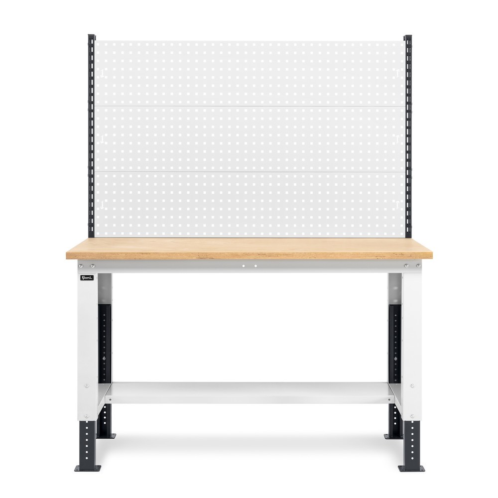 Produktabbildung Nr. 3: Établi Fami, réglable en Hauteur de construction et avec Mur multifonction, capacité de charge 1 000 kg, HxLxP 740-1,110 x 1 500 x 750 mm, gris clair RAL 7035 /gris anthracite RAL 7016